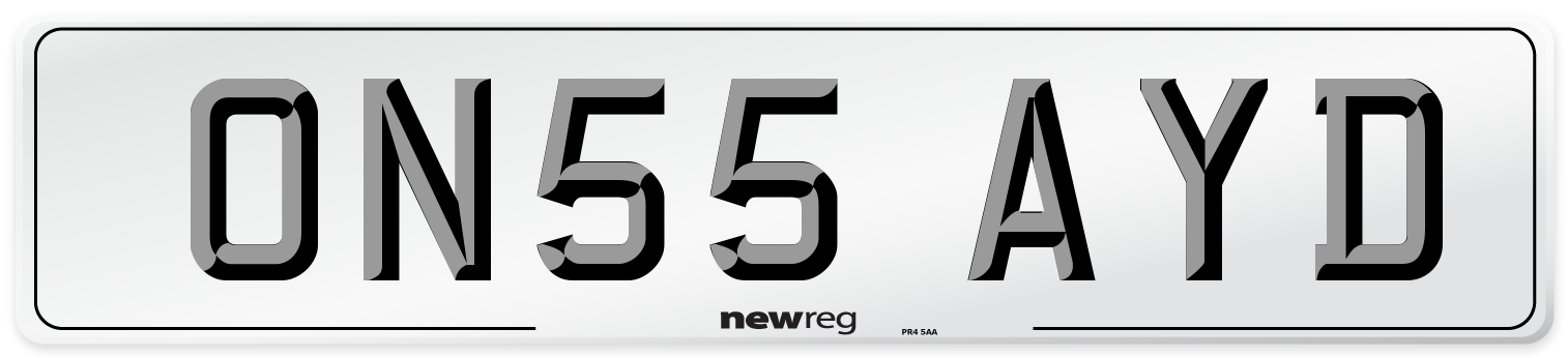 ON55 AYD Number Plate from New Reg